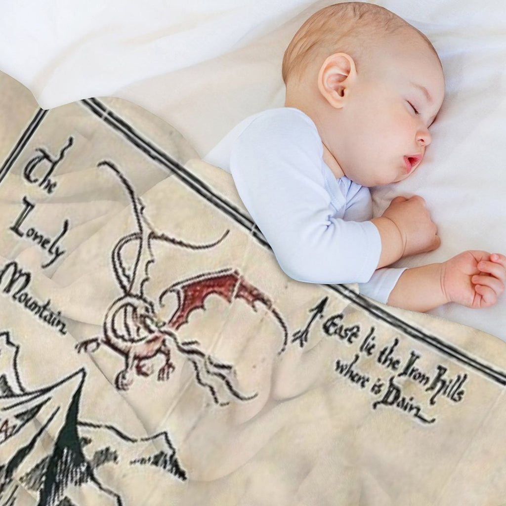 The Map of Live Multi-functional Throw Blanket