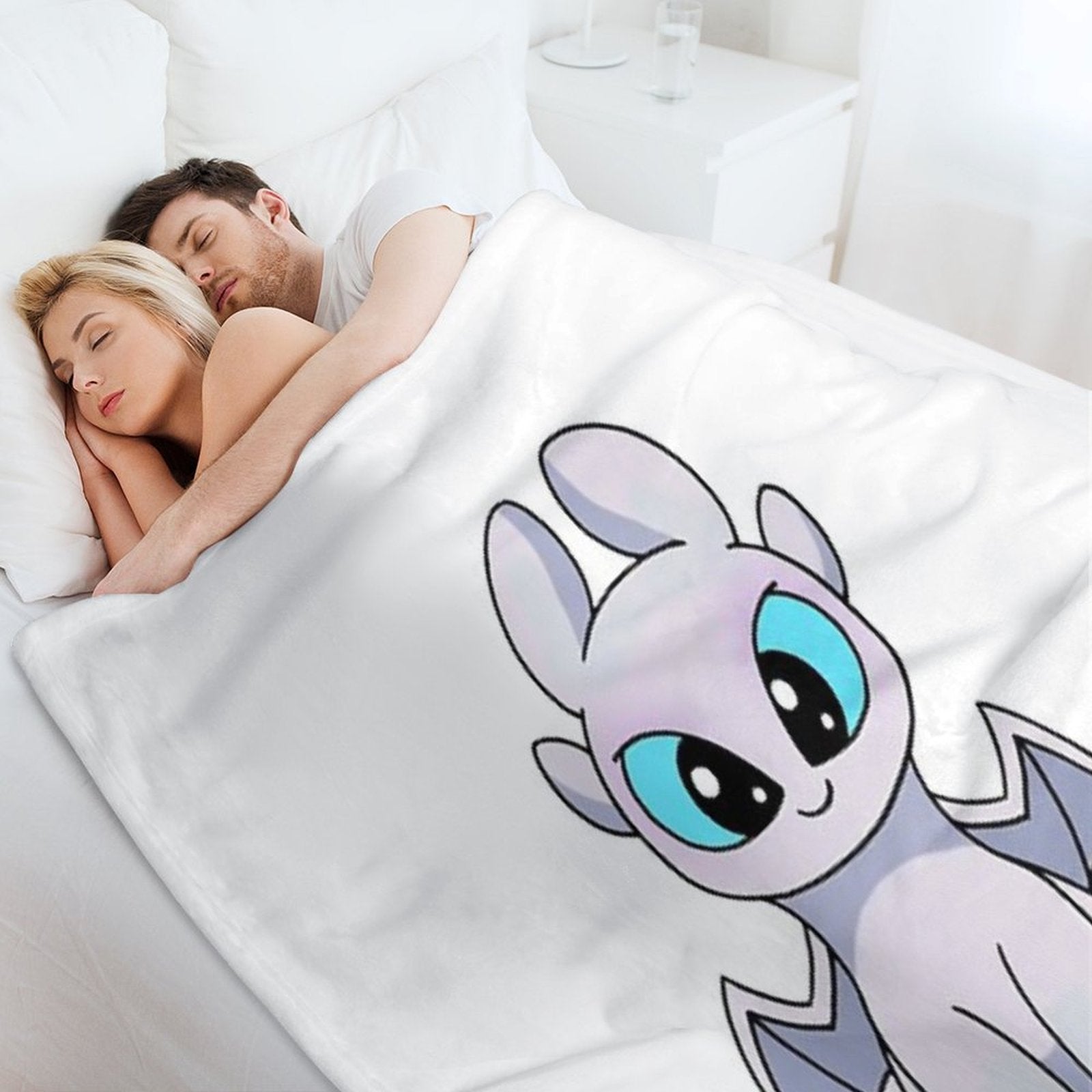 Light Fury Toothless Quick-dry Throw Blanket