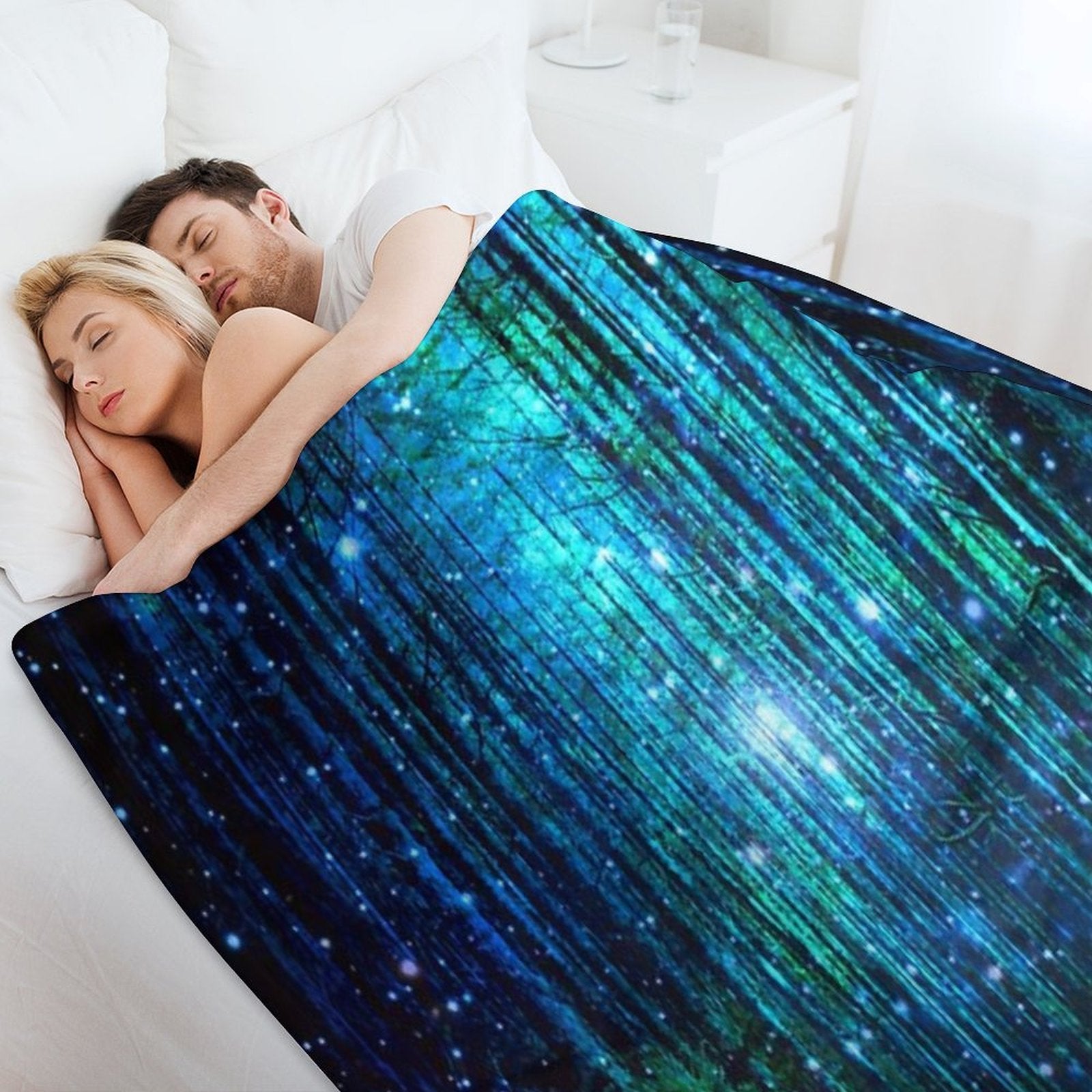 In The Magical Forest All-season Throw Blanket