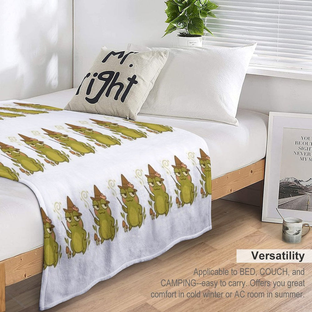 Twigs Frog Compact Throw Blanket
