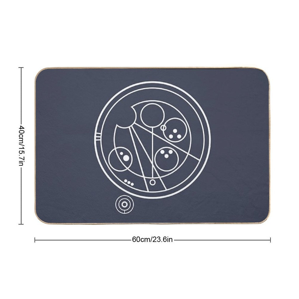 Allons-y! White  Odorless Bath Mat
