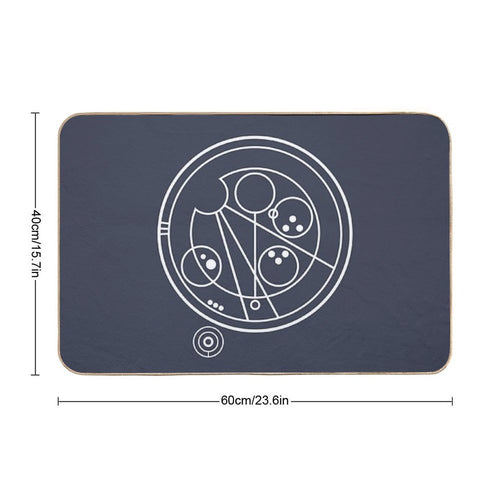 Allons-y! White  Odorless Bath Mat