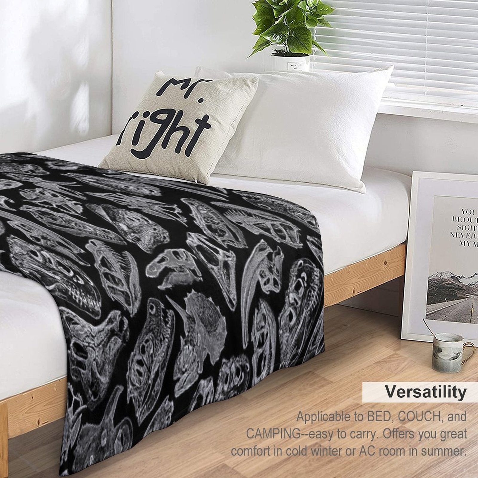 Paleontology Dream II Shrink-resistant Throw Blanket