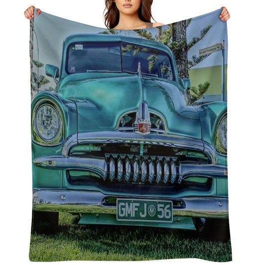 Modified FJ Holden at Wigley Reserve Premium Throw Blanket