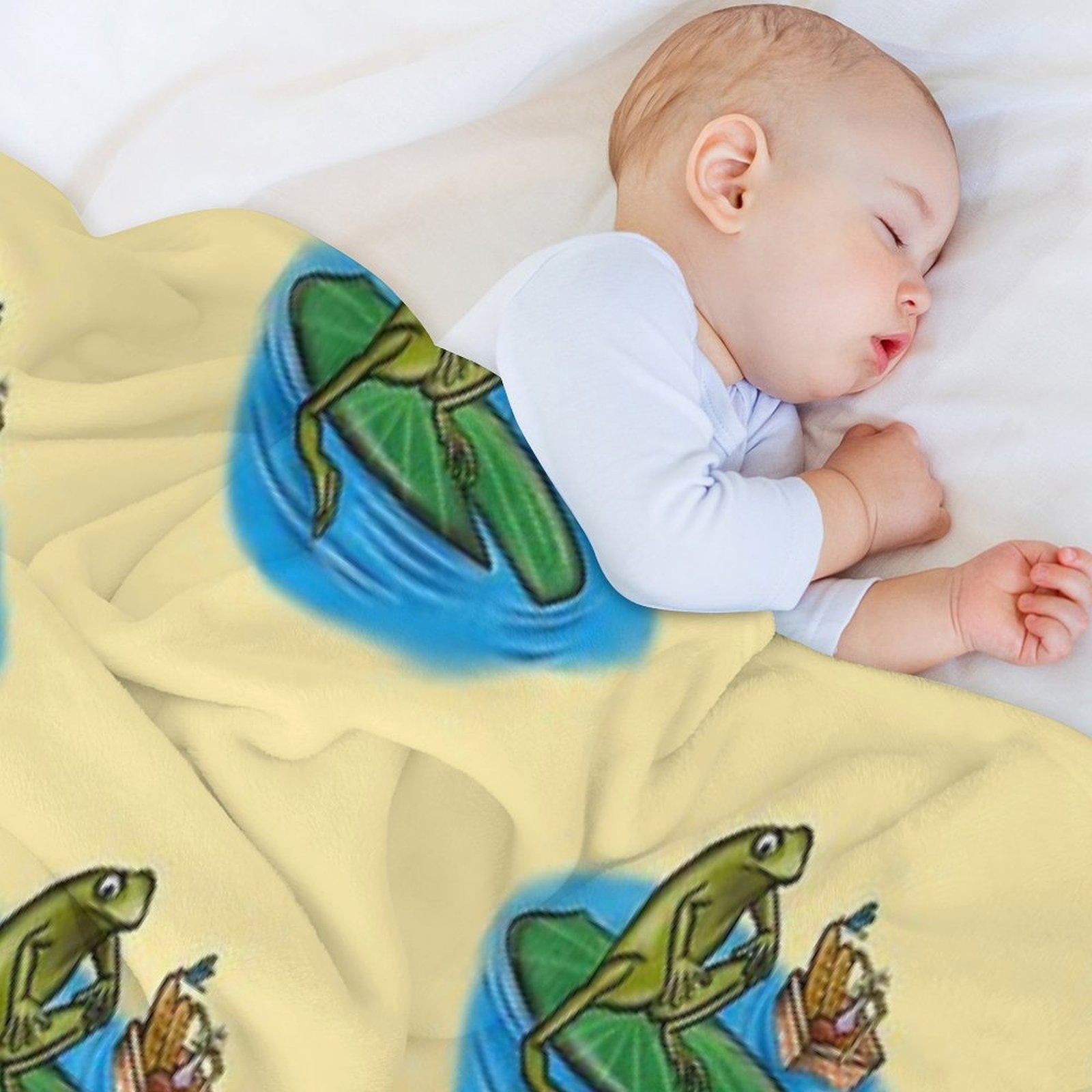 Chill Frog Anti-pilling Throw Blanket