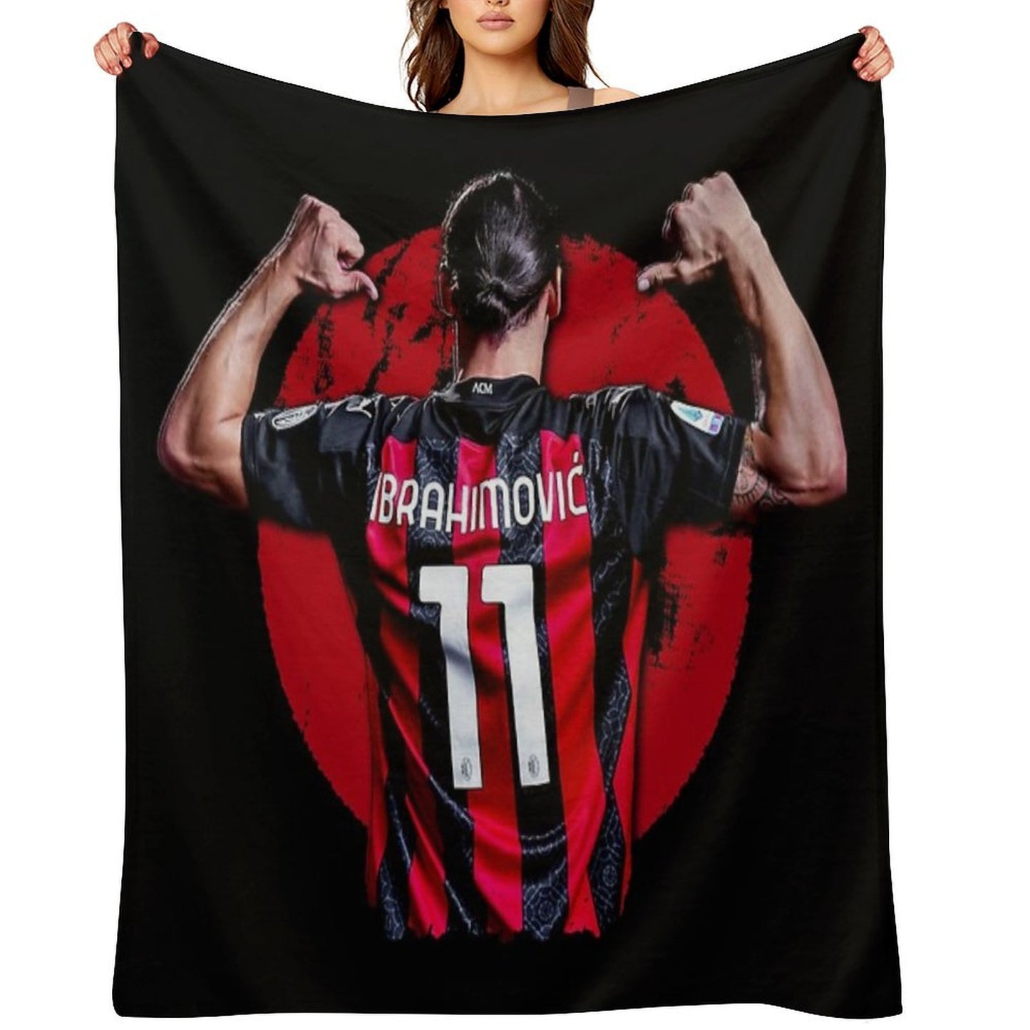 Zlatan Ibrahimovic Ac Milan Lightweight Throw Blanket