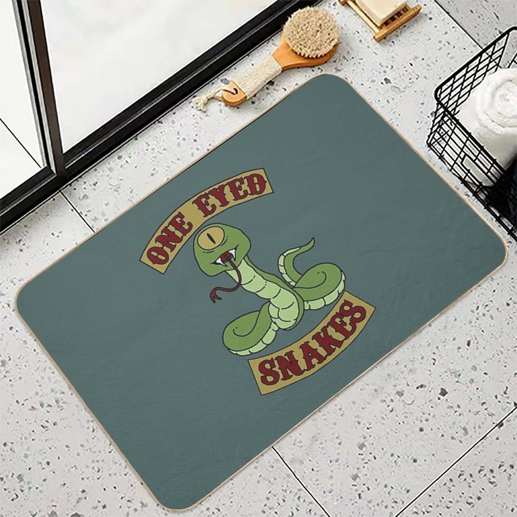 One Eyed Snakes  Non-Slip Bath Mat