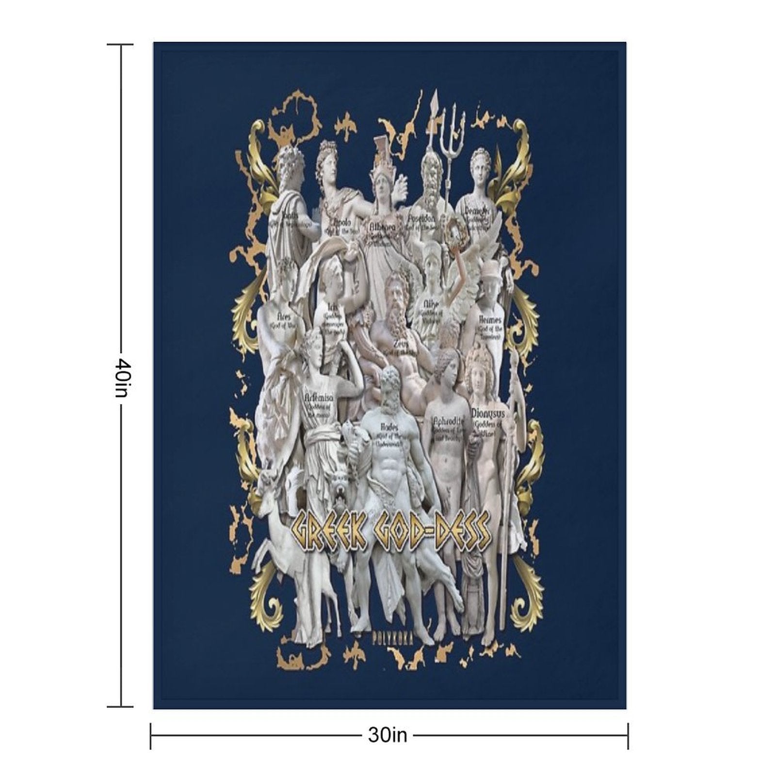 Greek God-Dess Quick-dry Throw Blanket