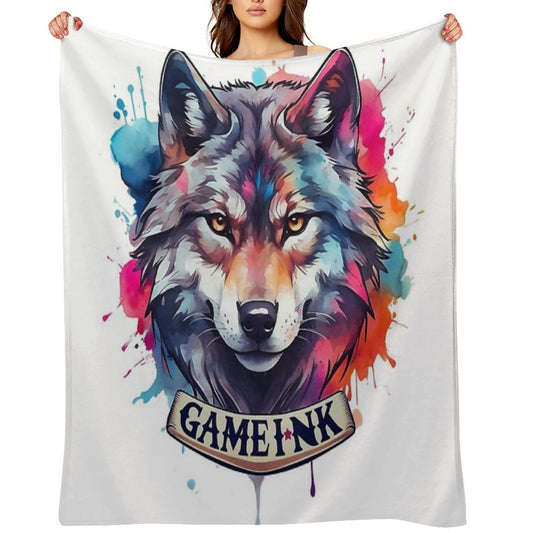 Gameink. Wolf Lightweight Throw Blanket