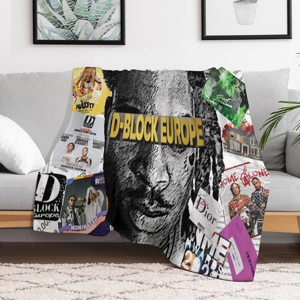 D BLOCK EUROPE SCRAPBOOK Easy Care Throw Blanket