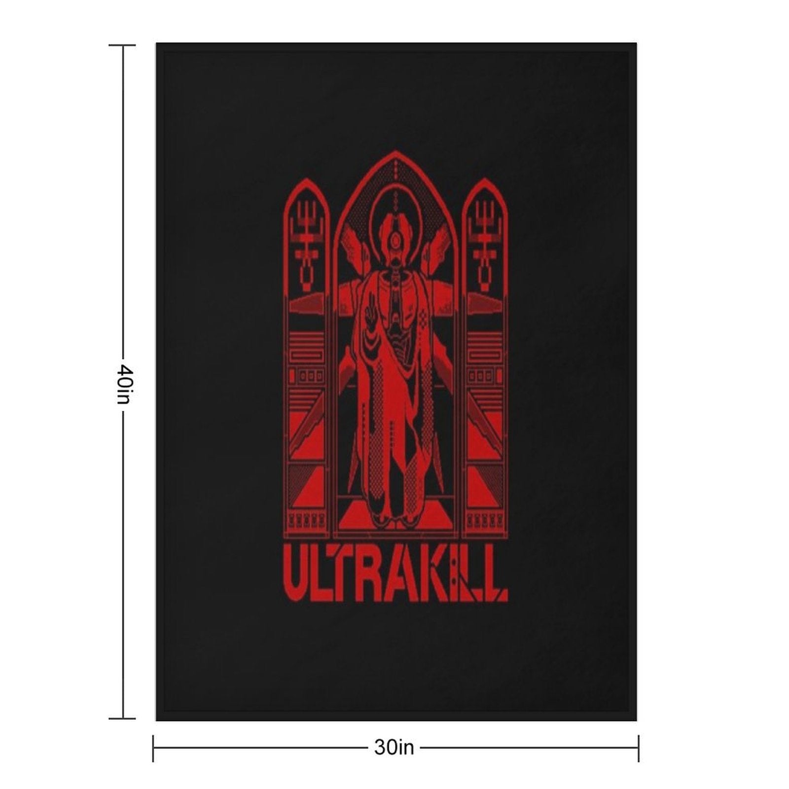 Ultrakill V2 - Gabriel Ultrakill Anti-pilling Throw Blanket