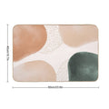 Boho Abstract Neutral Watercolor Geometric Shapes  High-Traffic Bath Mat