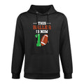 Kids 1st Birthday Party Football Boy One Year Old Football Player Cotton-Polyester Blend Hoodie