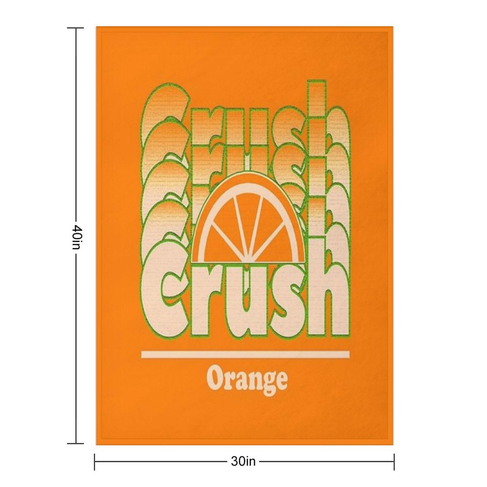 Orange Crush Gift-ready Throw Blanket