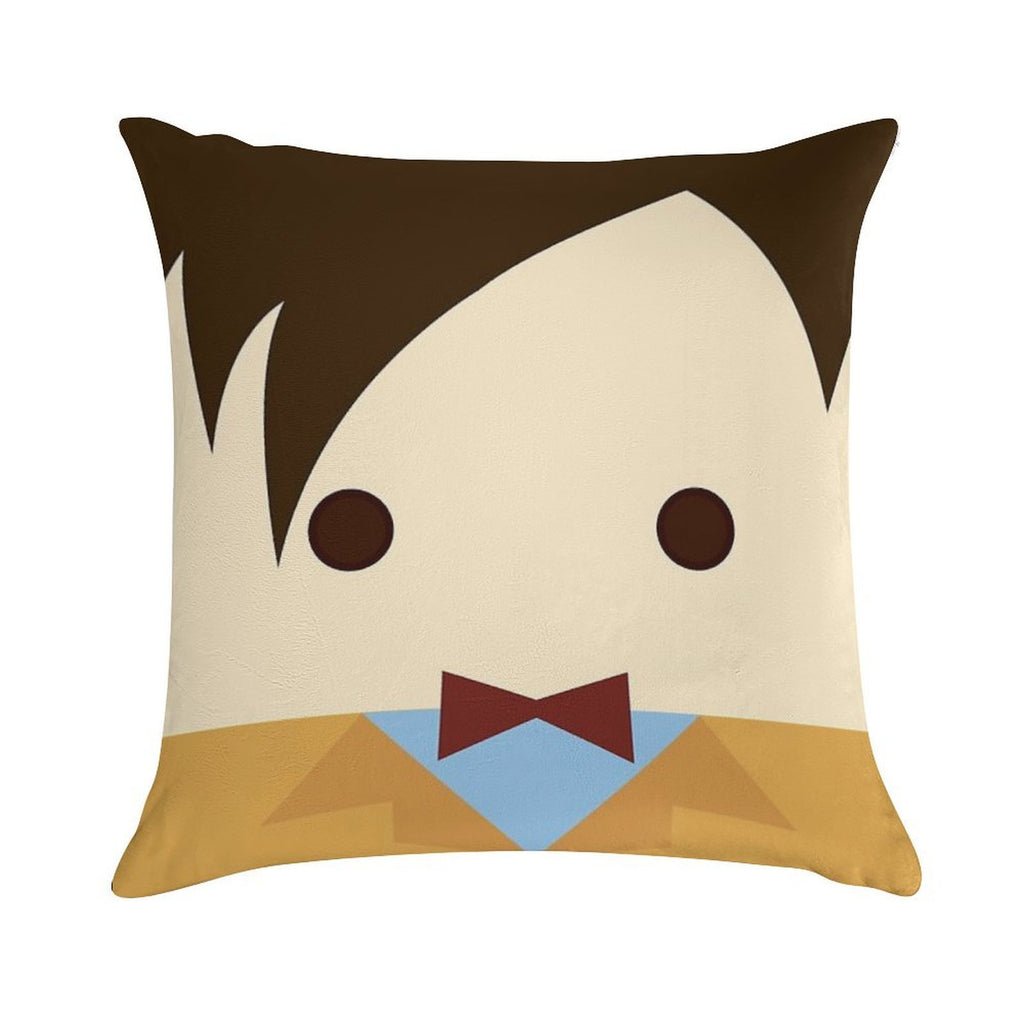 11th Doctor, Matt Smith Soft Durable Construction Throw Pillow