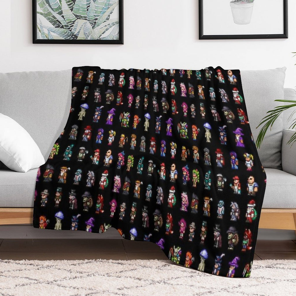 Terraria NPCs Versatility Throw Blanket