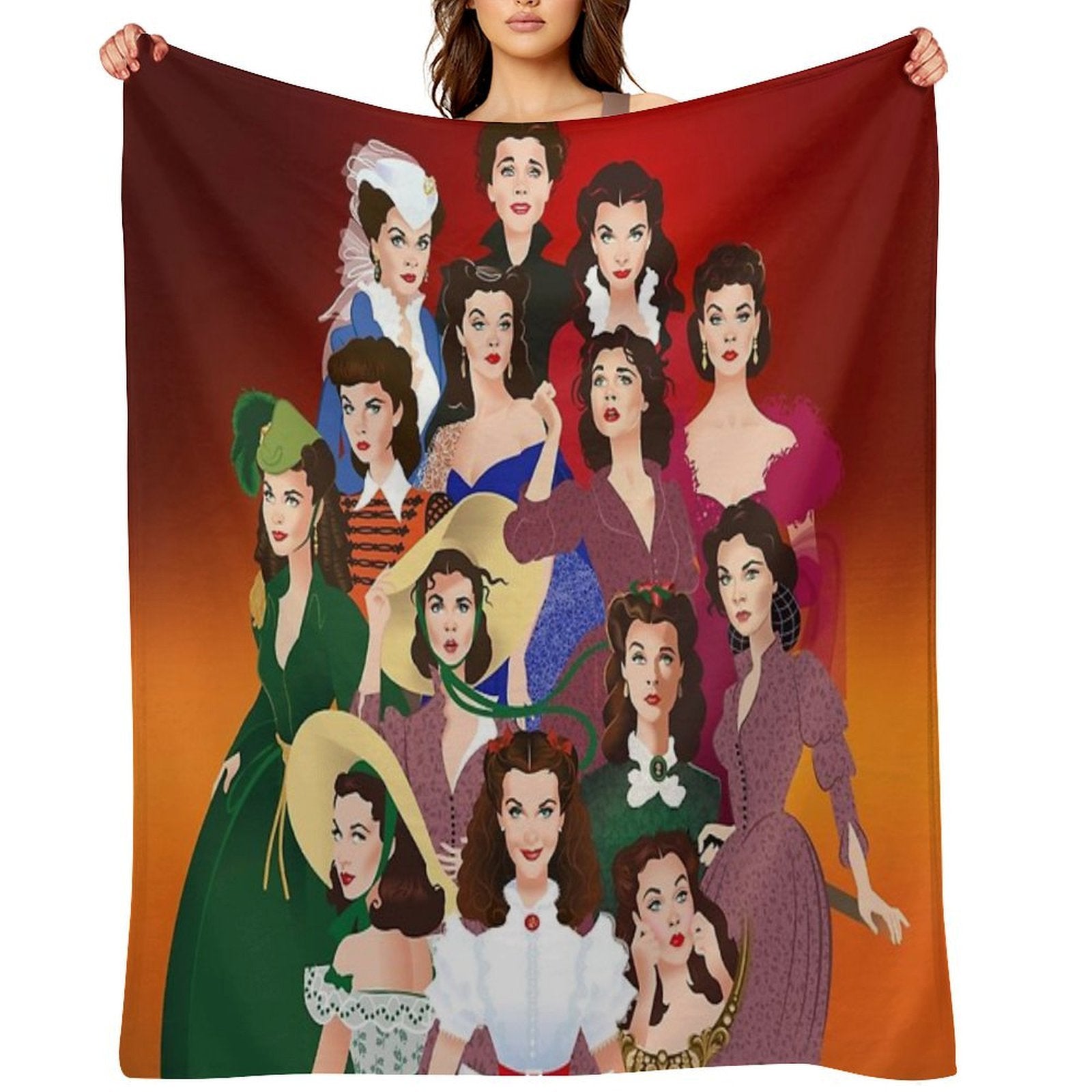 Scarlett O'Hara Compact Throw Blanket