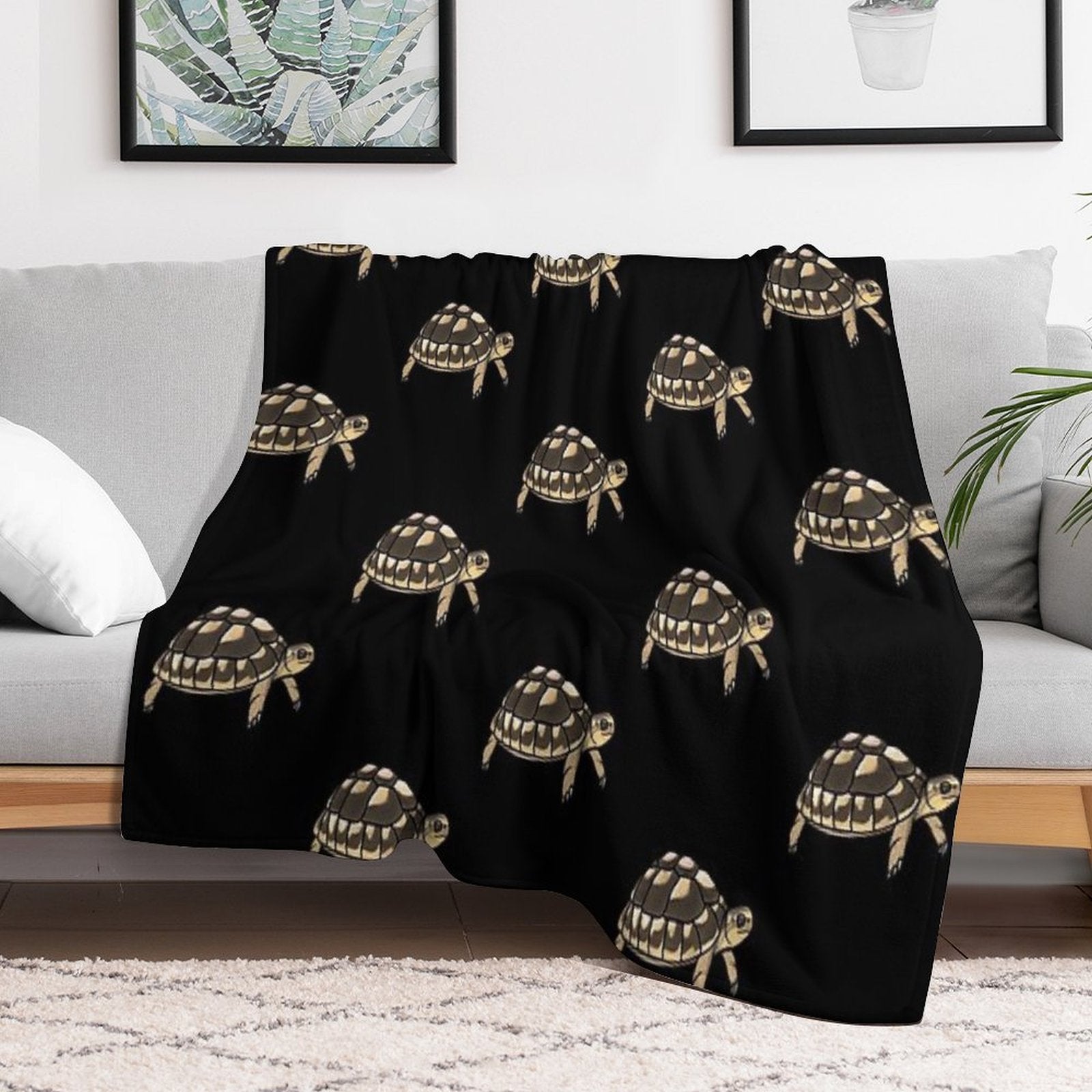 Cute Tortoise for Tortoise Lovers Machine-washable Throw Blanket