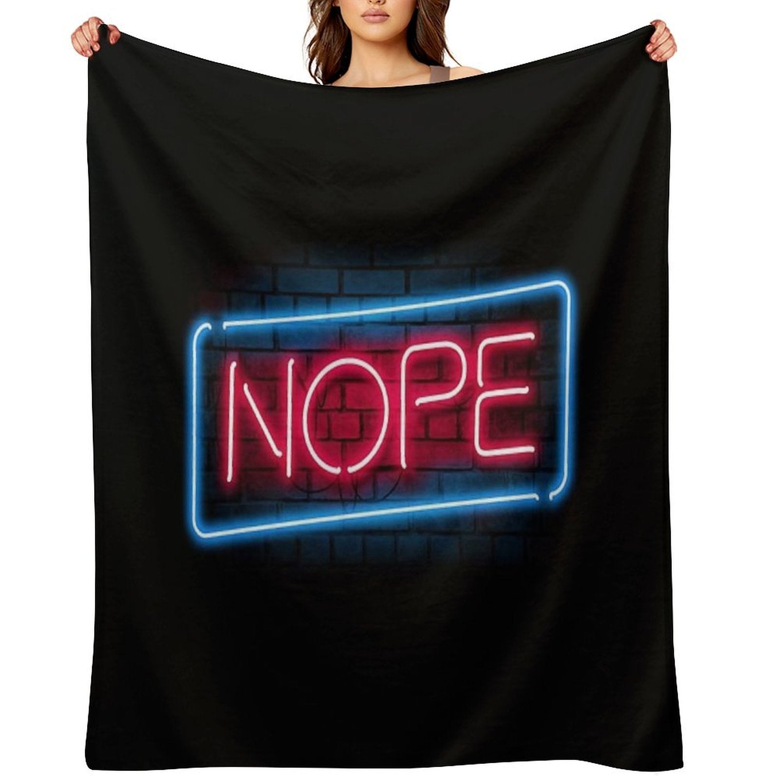 Nope Compact Throw Blanket