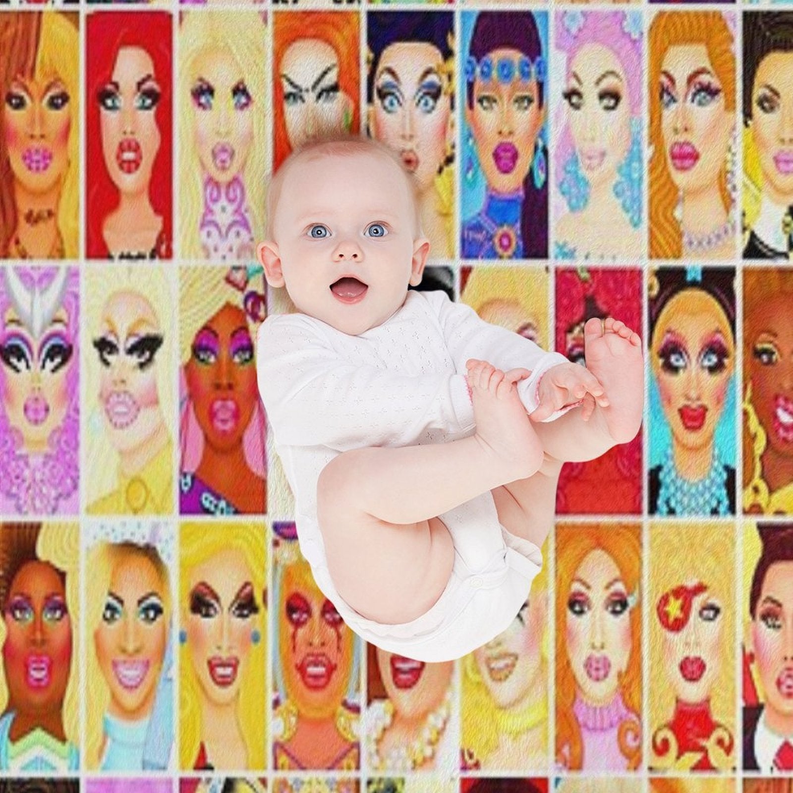 DRAG QUEEN ROYALTY Eco-conscious Throw Blanket
