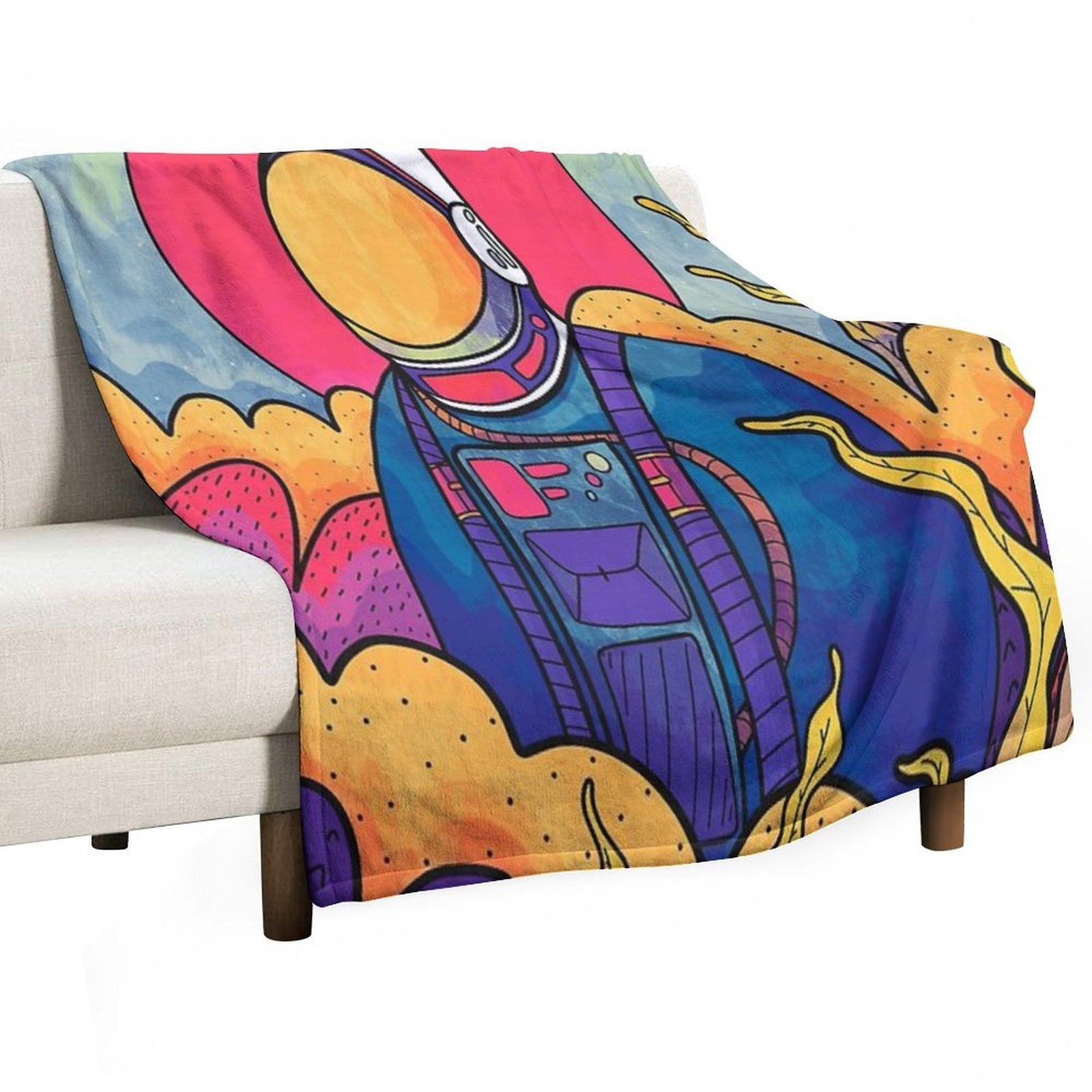 The Planet Explorer Velvety-soft Throw Blanket