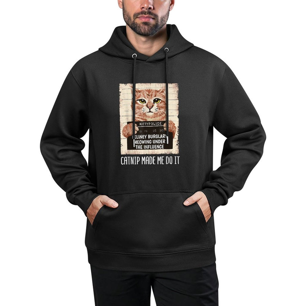 Catnip Made Me Do It Catnip Made Me Do It Orange Cat Customizable Surface Hoodie