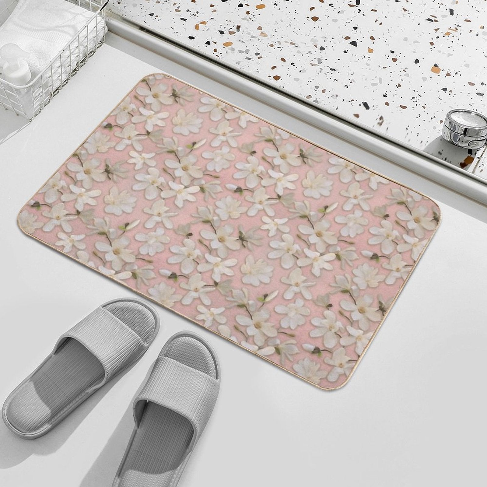 Magnolia Kobus Rose  Eco-Friendly Bath Mat