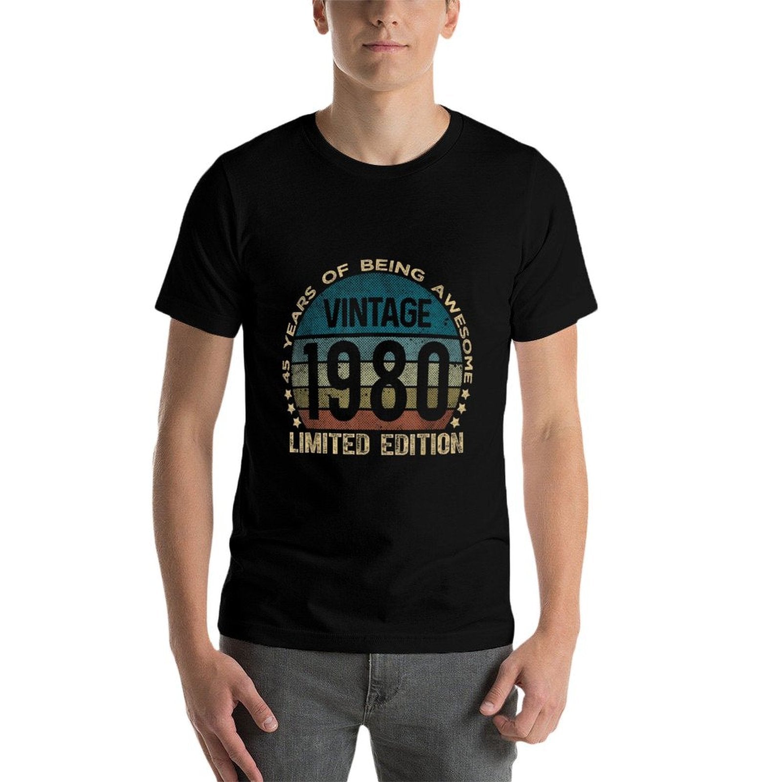 45 Year Old Gifts Vintage 1980 Limited Edition 45th Birthday  Polyester Blend T-Shirt