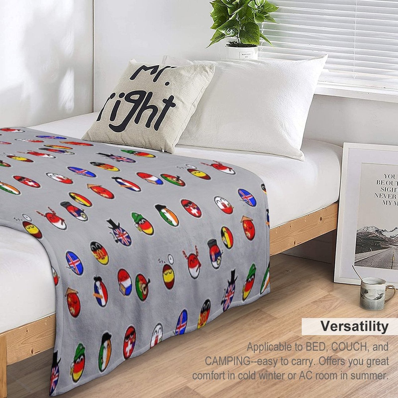 Countryballs Pack Comfort Throw Blanket