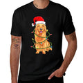 Christmas Dog, Christmas Golden Retriever Pajama  Oversized Silhouette T-Shirt