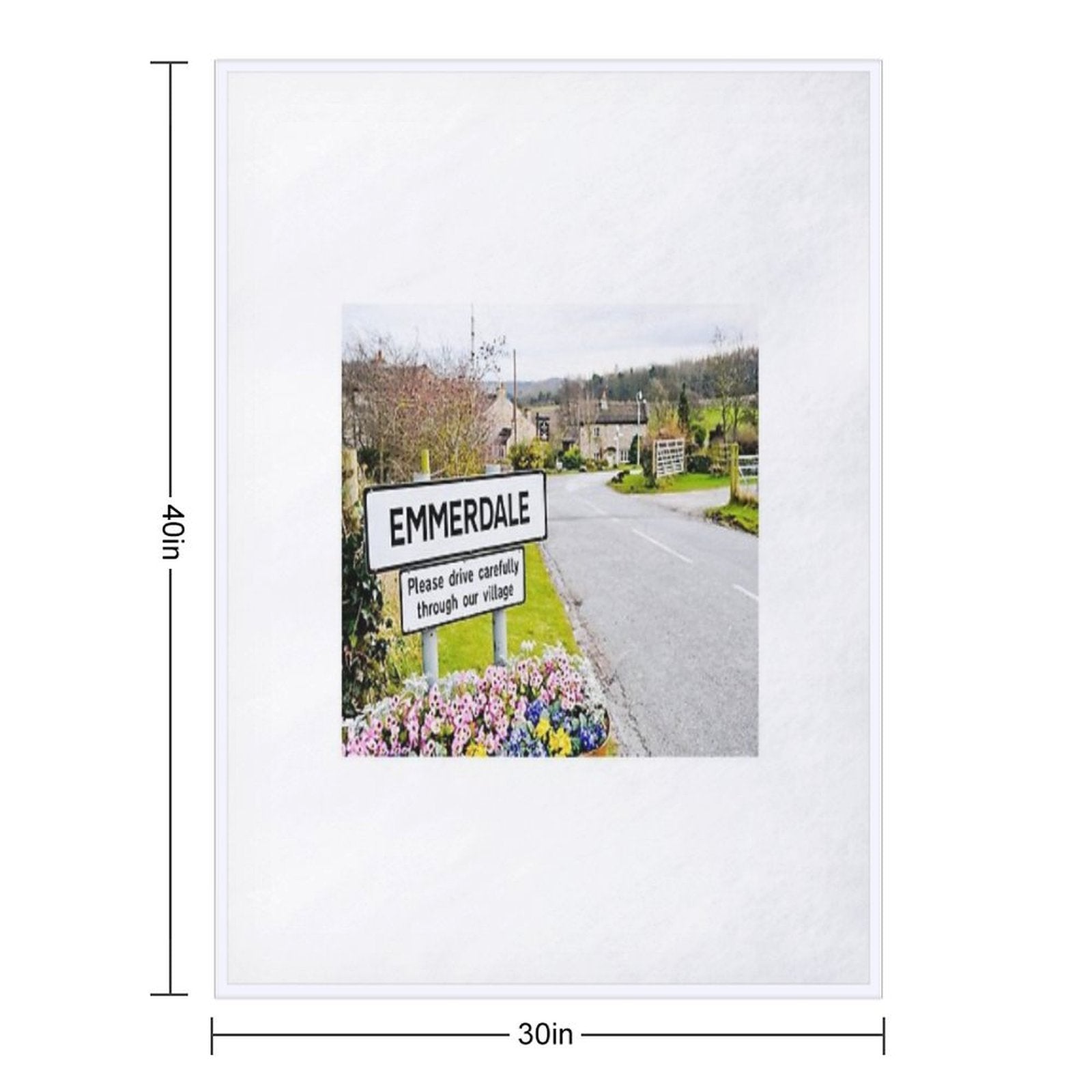 The Village Of Emmerdale Eco-conscious Throw Blanket