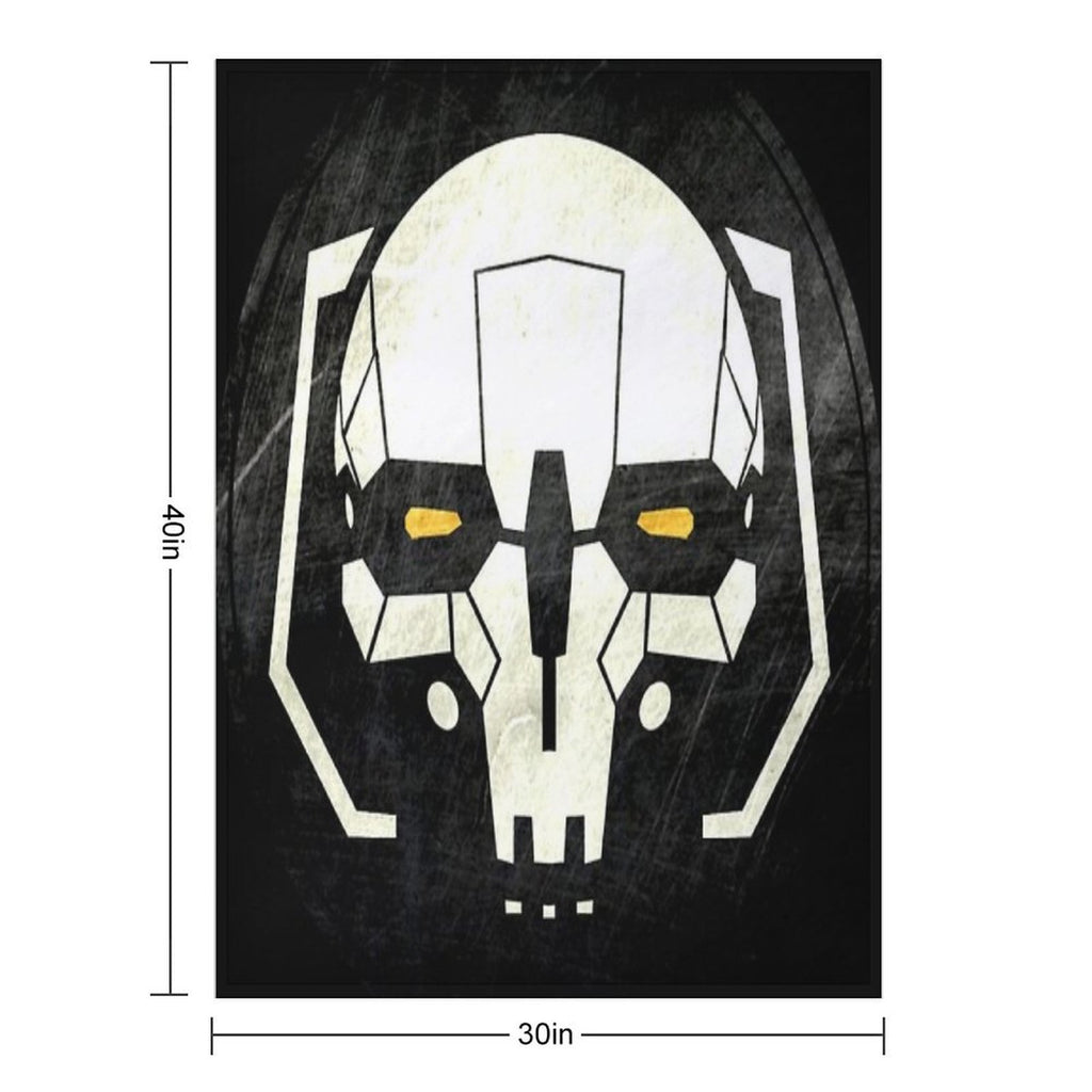 Battletech Atlas Skull Shrink-resistant Throw Blanket