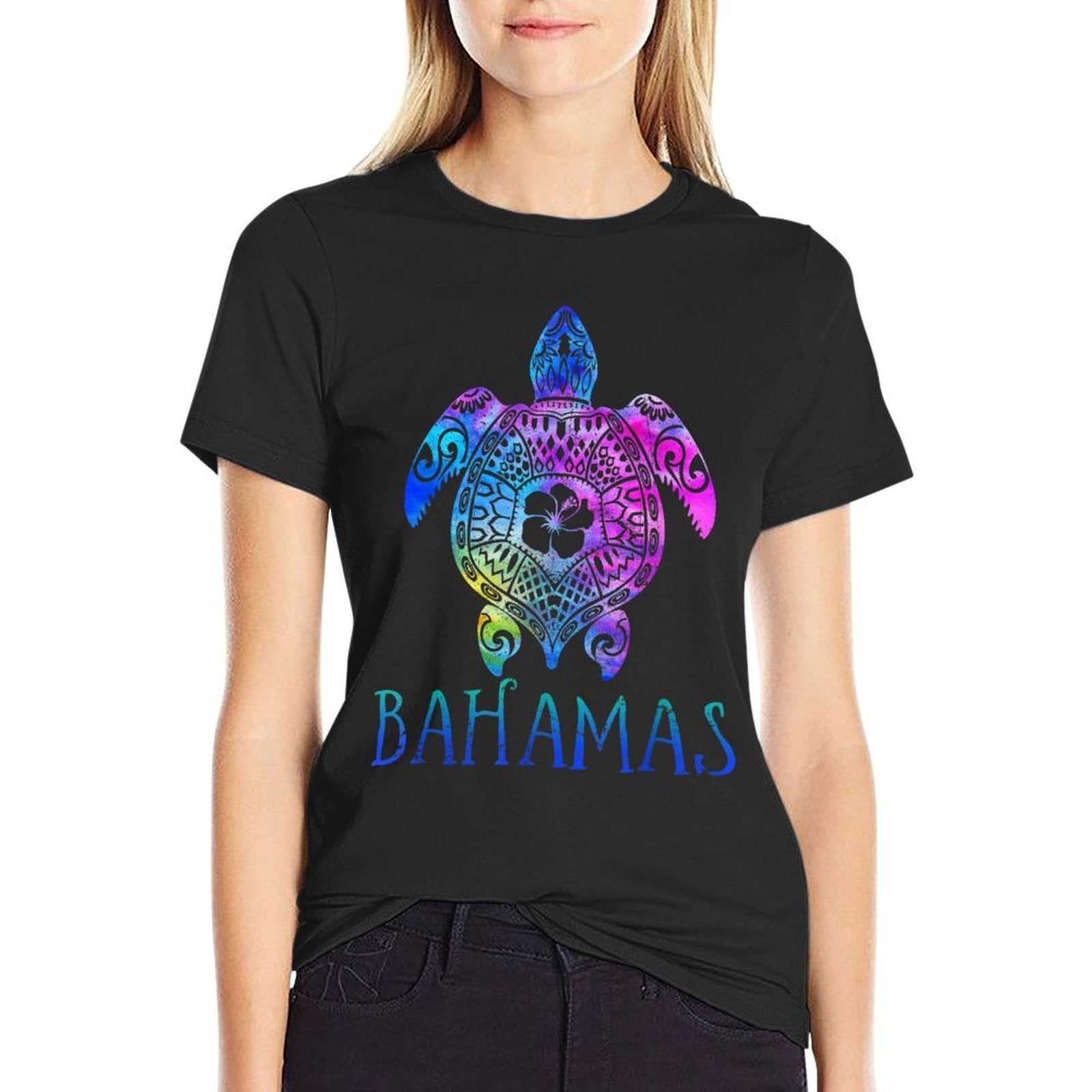 Bahamas Caribe Tie Dye Sea Turtle Vacation 2022  Quick-drying T-Shirt