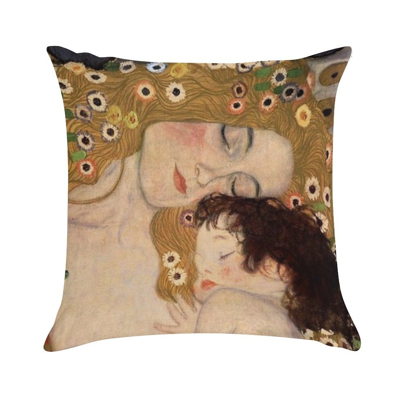 Gustav Klimt, The Three Ages of Woman, 1905 Soft Multiple Sizes Throw Pillow
