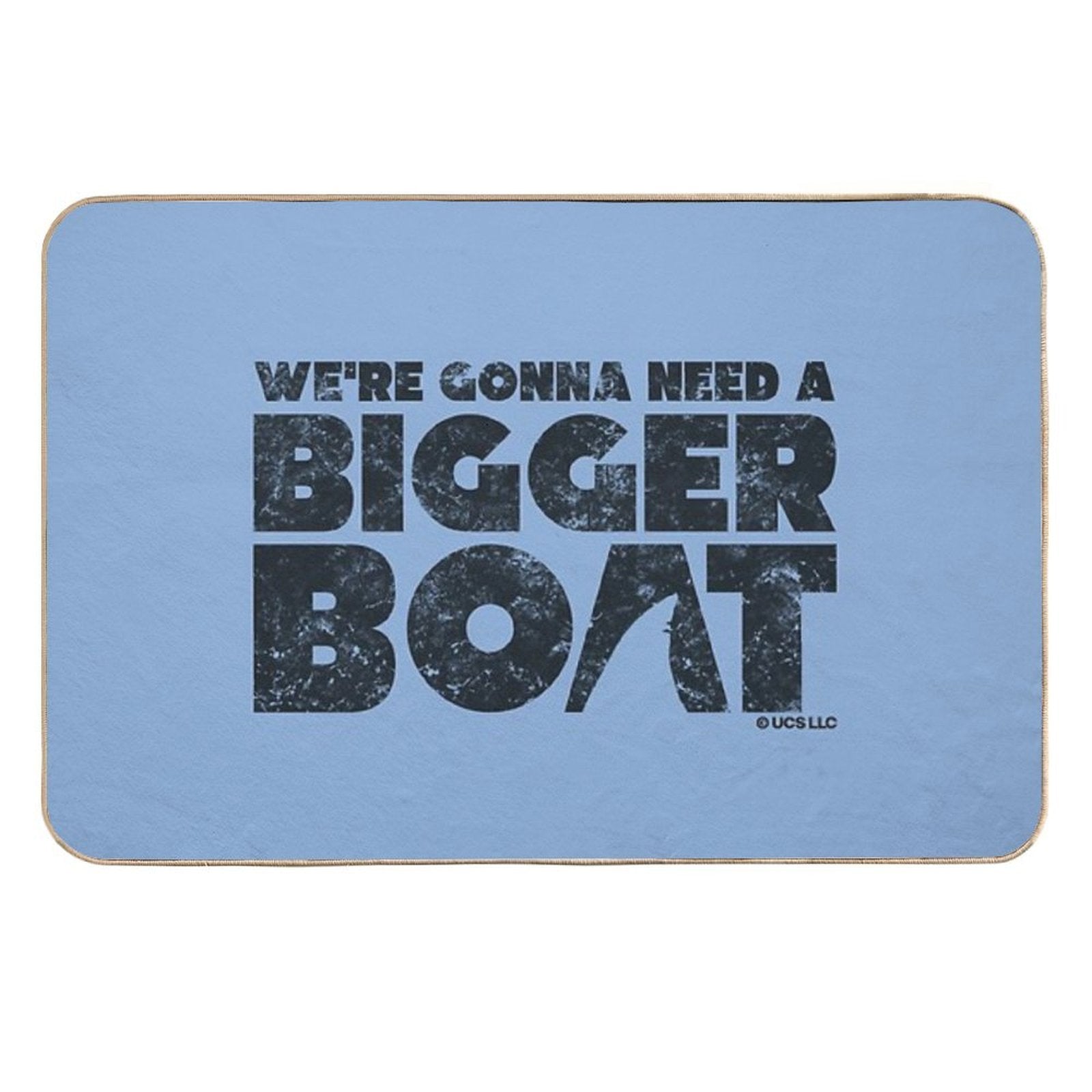 Jaws Movie Bigger Boat Quote. Birthday Party Gifts. Officially Licensed Merch.  Multi-Purpose Bath Mat