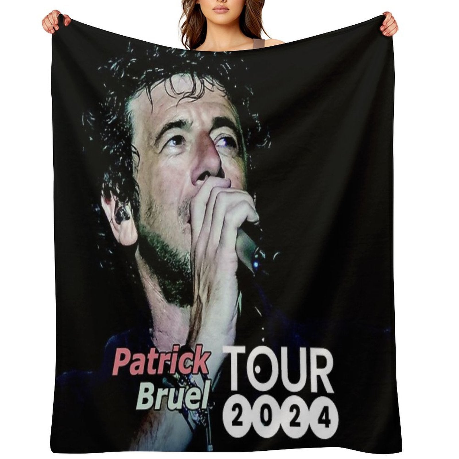 Bilanya Patrick Bruel Show Tour TOURNEE En ACOUSTIQUE 2022 Versatility Throw Blanket