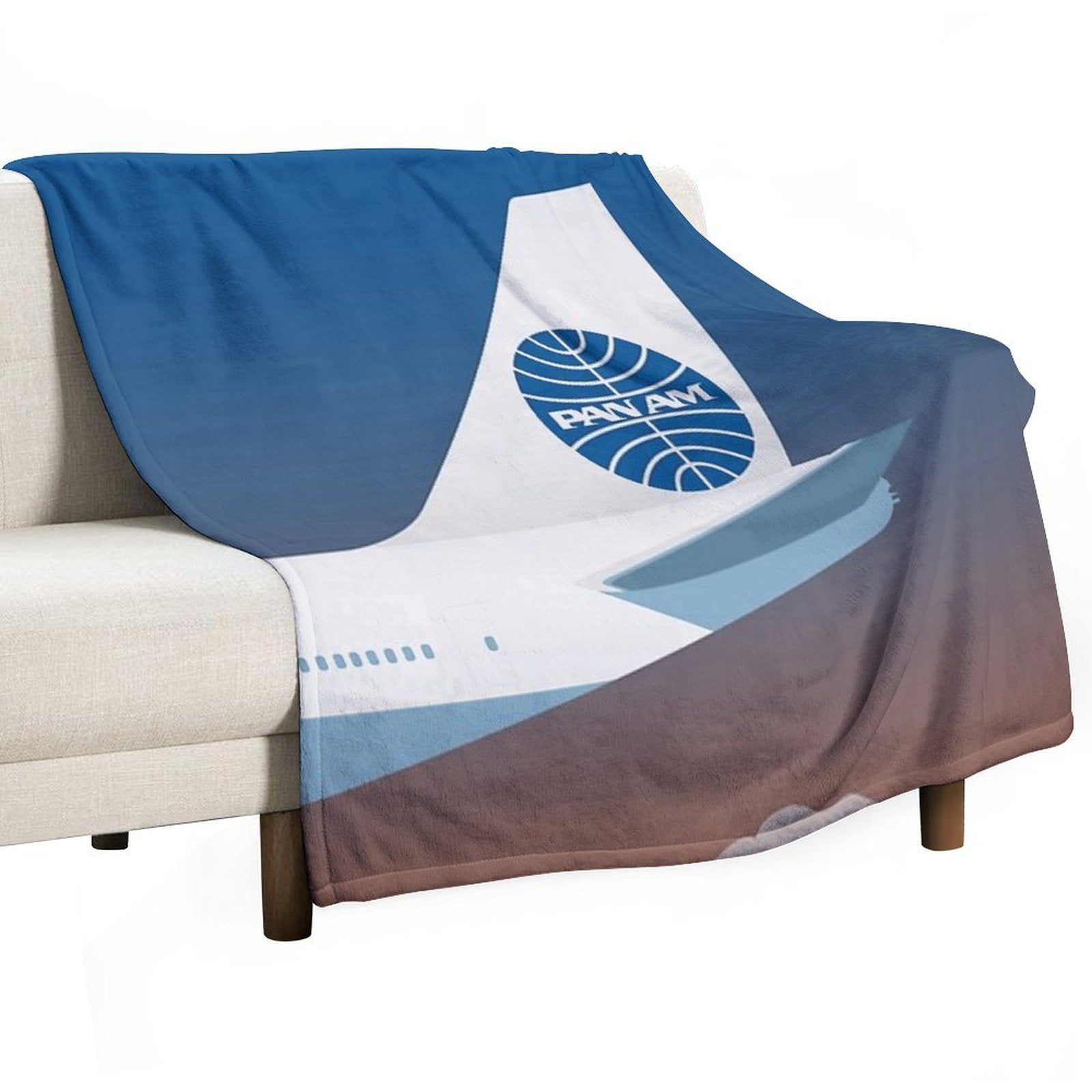 Pan American World Airways Design Durable Throw Blanket