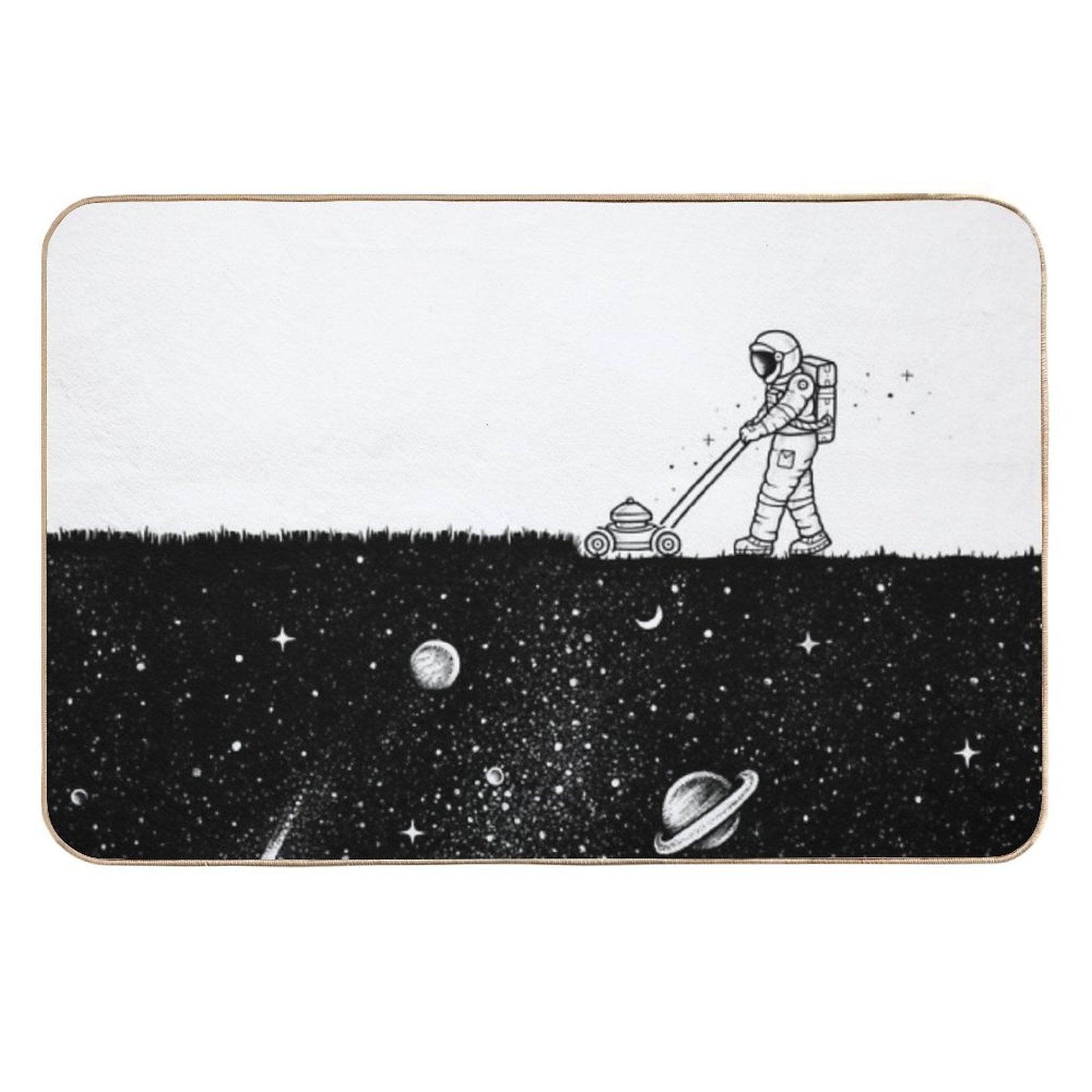 Space Cut  Dirt-Trapping Bath Mat