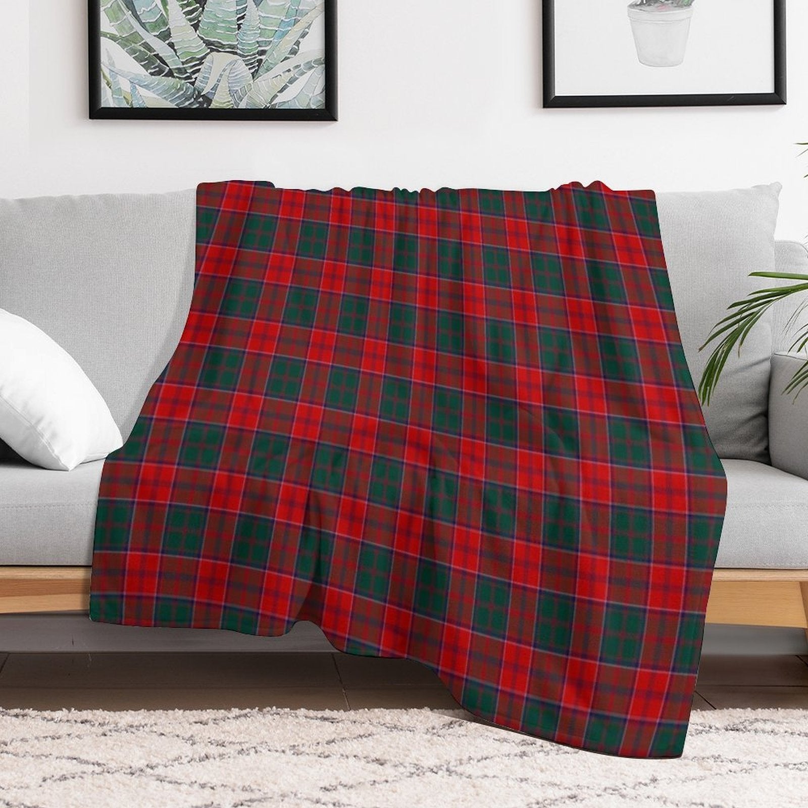 Clan Grant Tartan All-season Throw Blanket