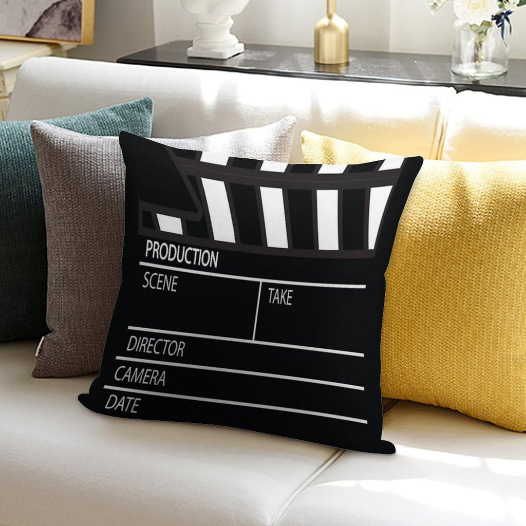 Clapper Board Soft Style Accent Throw Pillow