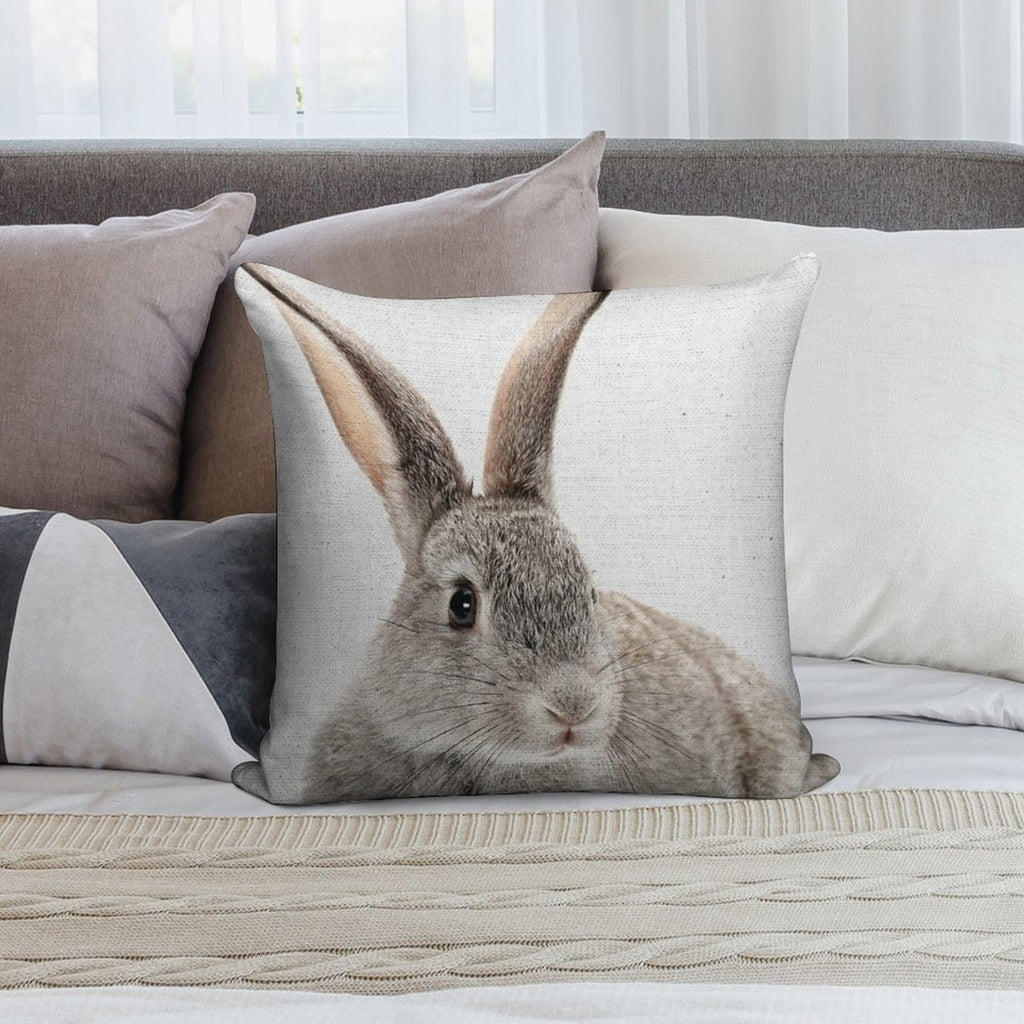 Rabbit 34 Soft High-Density Material Throw Pillow