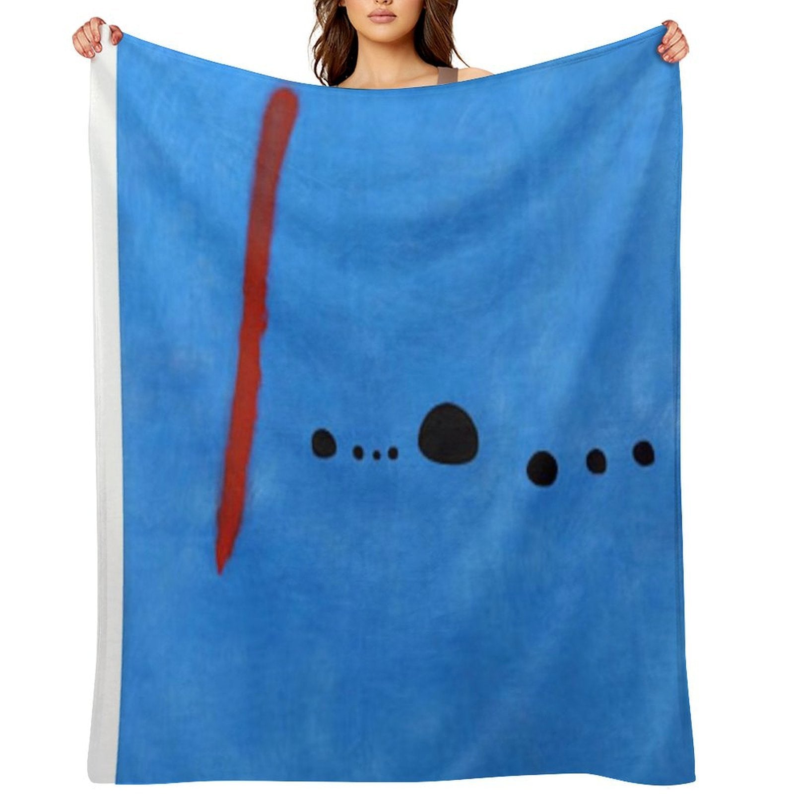 Joan Miro Blue 2 Plush Throw Blanket