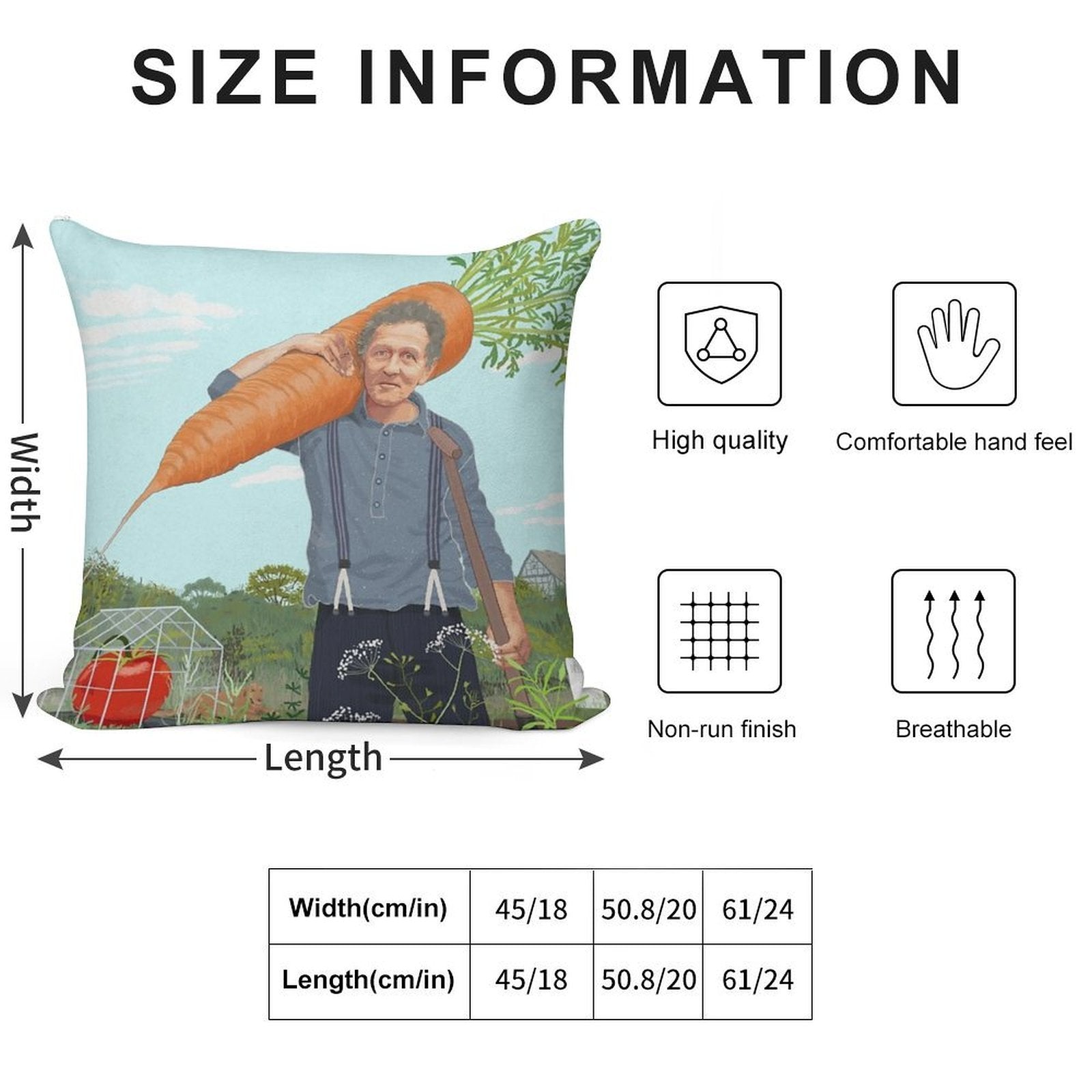 Monty Don Soft Reinforced Edging Throw Pillow