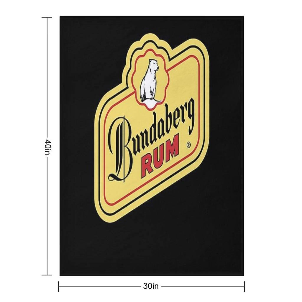 BEST SELLER Bundaberg Rum Logo Merchandise Easy Care Throw Blanket