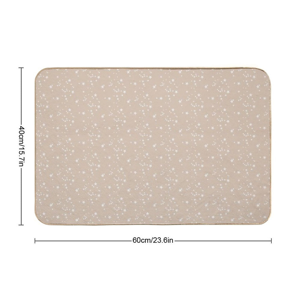 Brown Star Phone Case  Easy To Clean Bath Mat