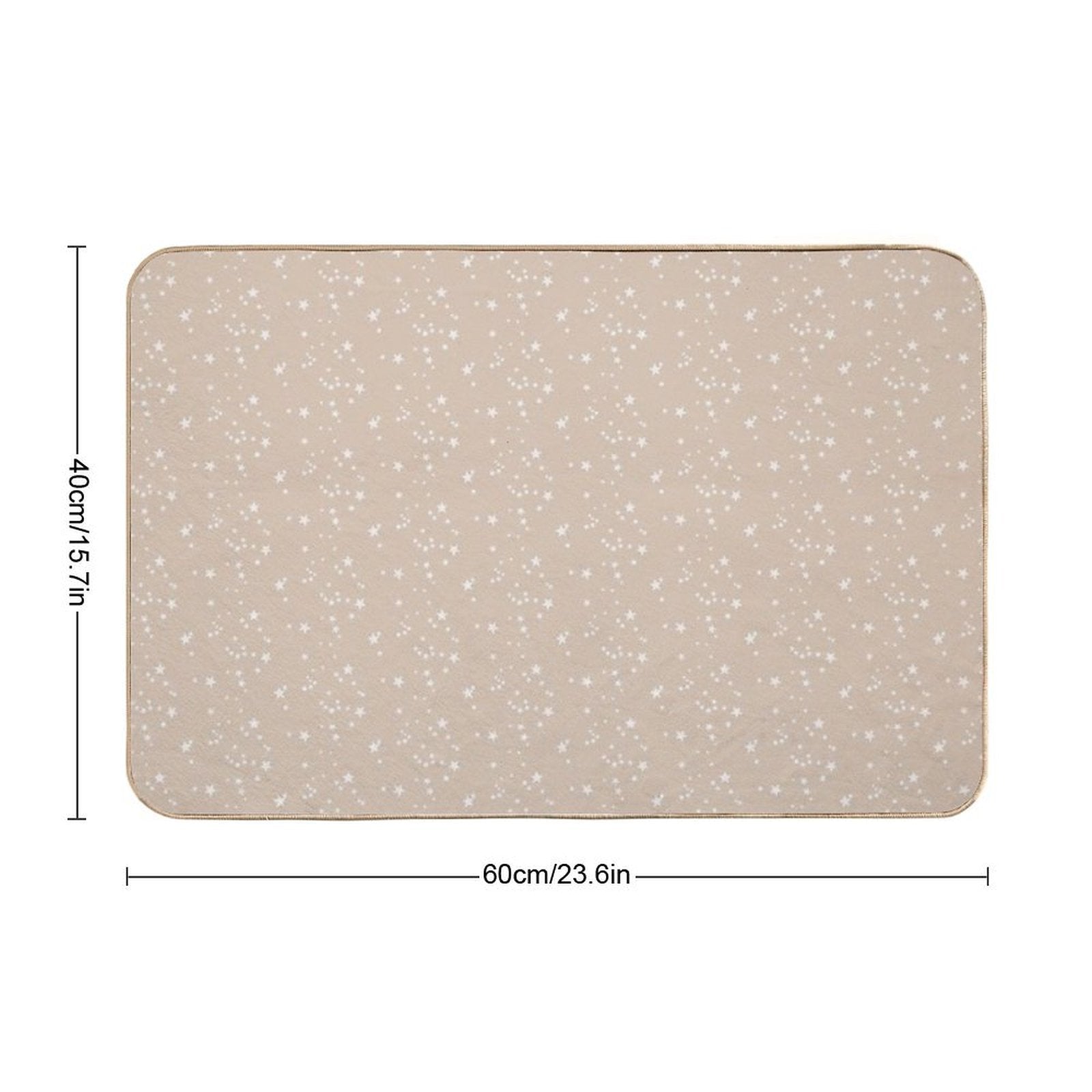 Brown Star Phone Case  Easy To Clean Bath Mat