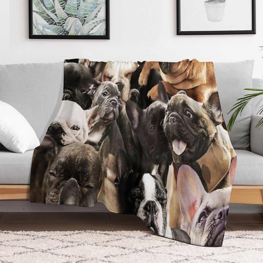 French Bulldogs Gift-ready Throw Blanket
