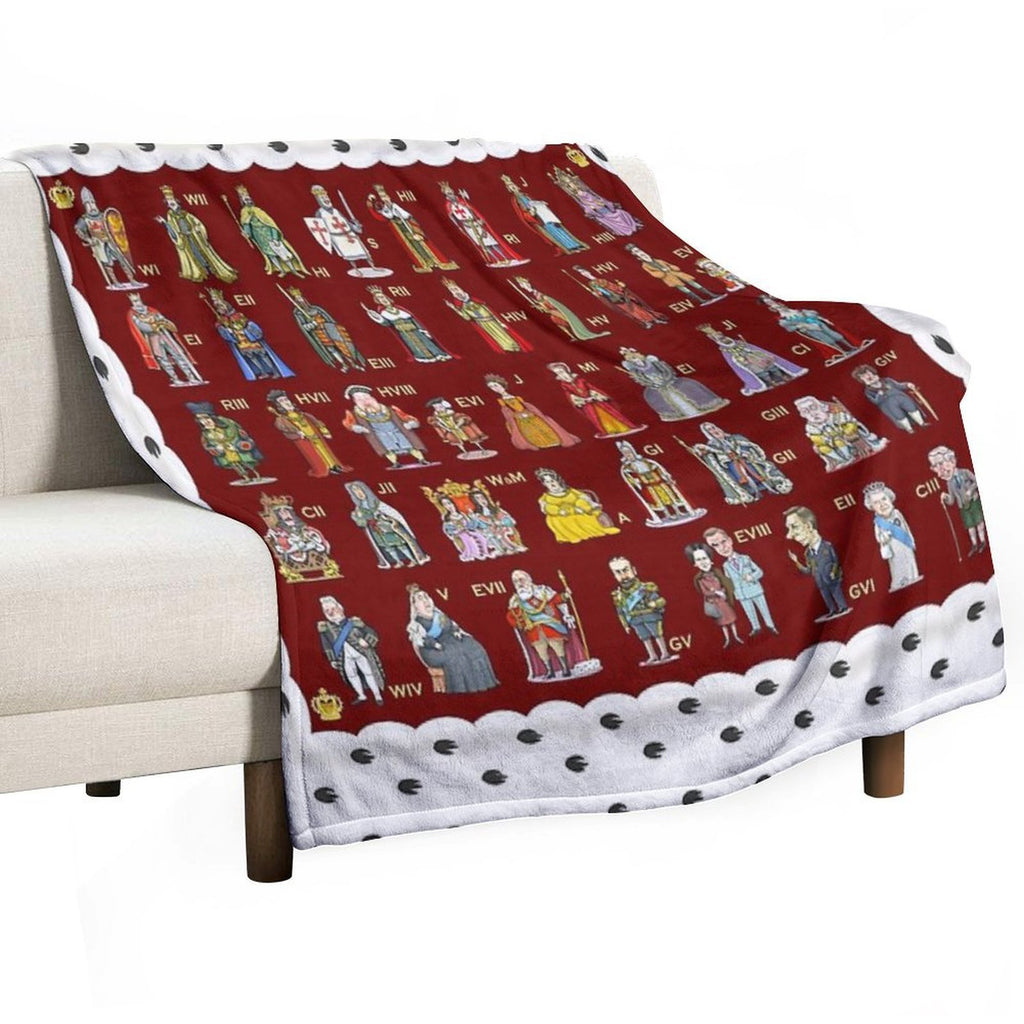 The English And British Monarchy (1066 to 2023+) Lightweight Throw Blanket