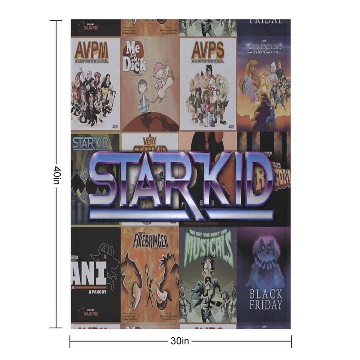 Starkid All Shows Logo Wrinkle-free Throw Blanket