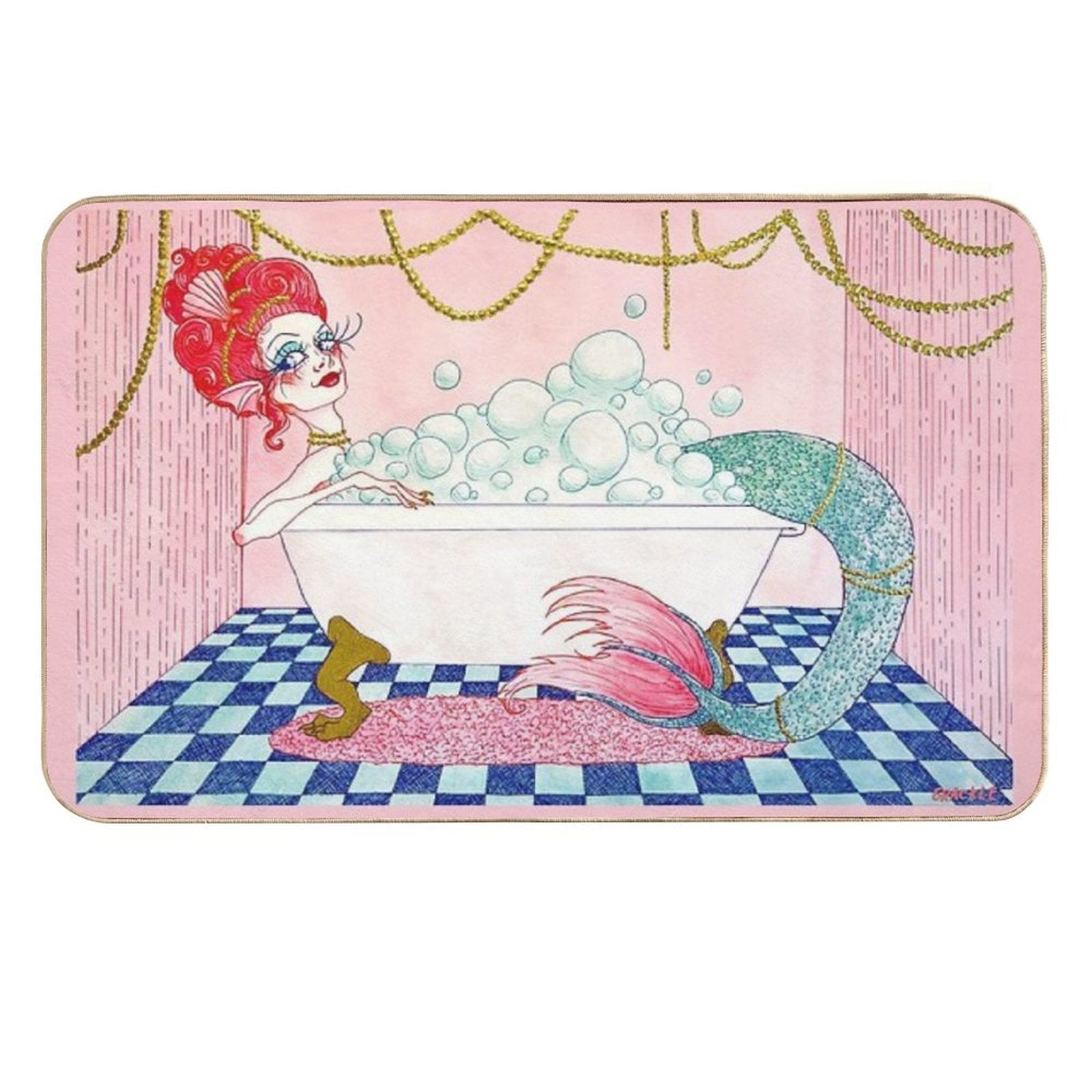 Opulent Luxuries  Fade-Resistant Bath Mat